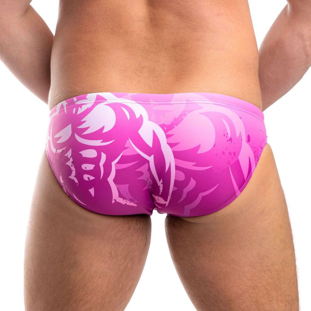 Mens pink best sale swim briefs